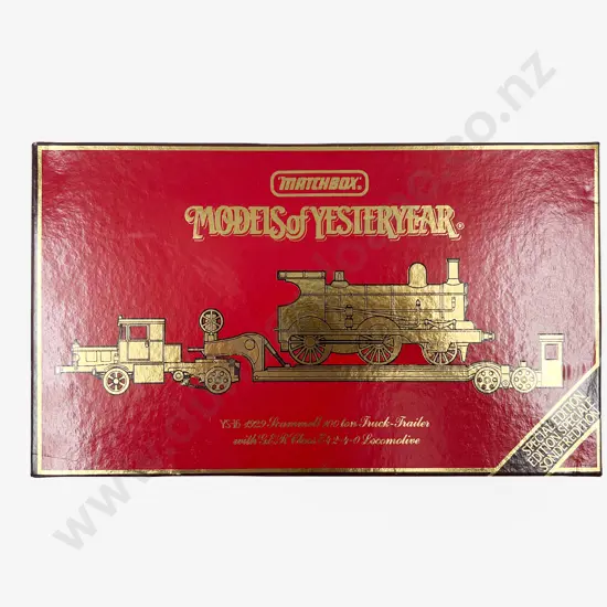 Boxed Special Edition Models of Yesteryear Scammell Truck Trailer with Locomotive
