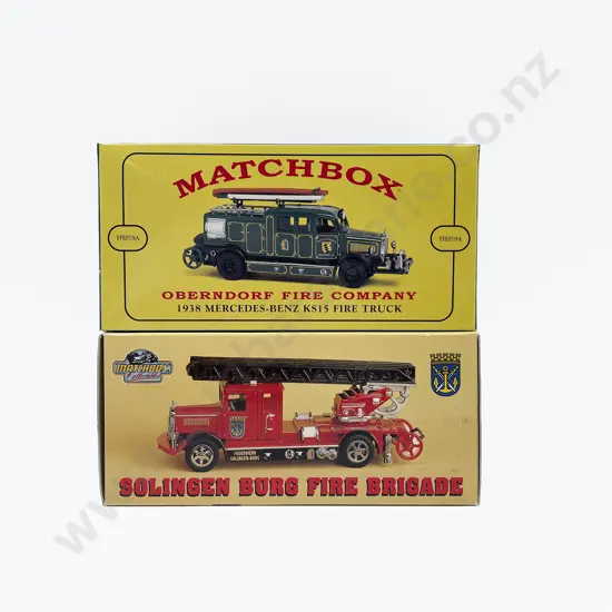 Two Special Edition Matchbox Fire Engine Models