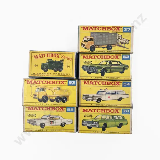 Seven Boxed One to Seventy-Five Series Models