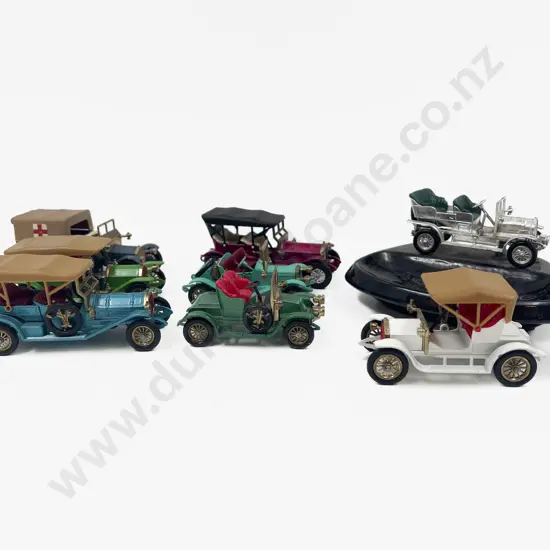 Seven Unboxed Models of Yesteryear & Ashtray