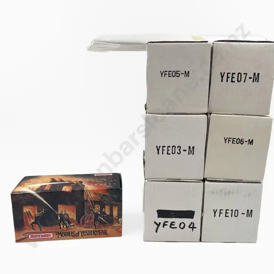 Nine Matchbox Models of Yesteryear Fire Engine Series