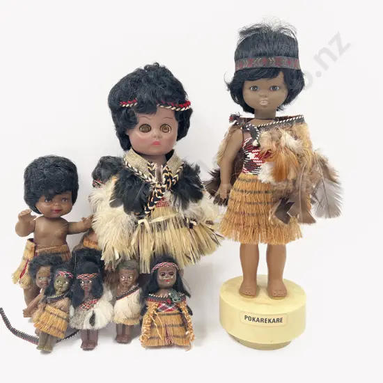 Collection of NZ Souvenir Maori Dolls