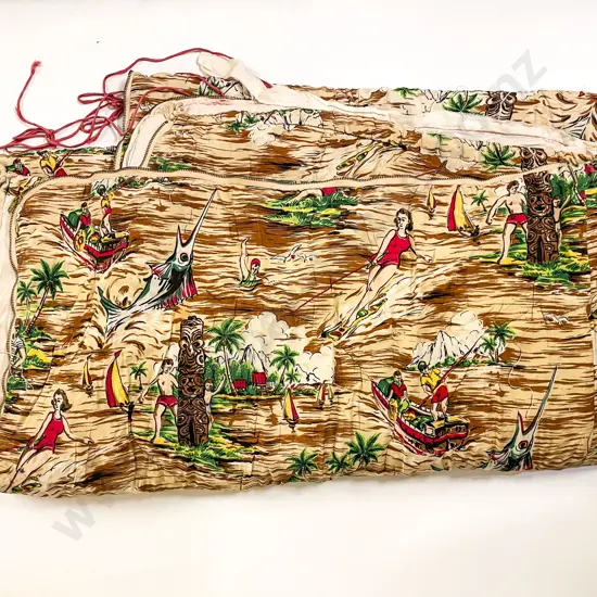 Vintage Kiwiana Patterned Sleeping Bag
