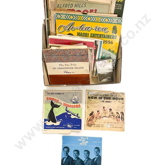 Collection of NZ Vintage Maori Music LPs & 45s