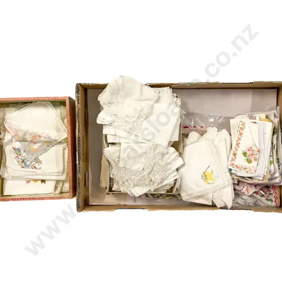 Collection of Lace & Embroidered Hankerchiefs