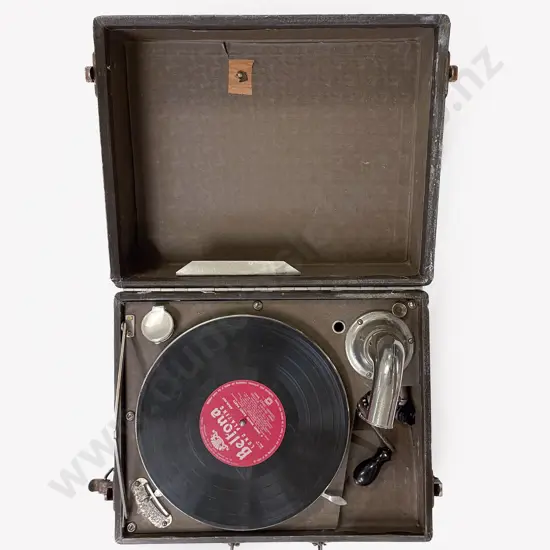 Vintage Record Player in Case