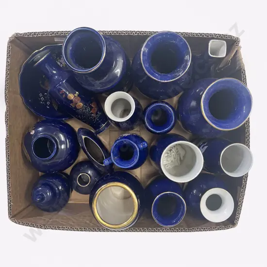 Box of Assorted China Vases etc