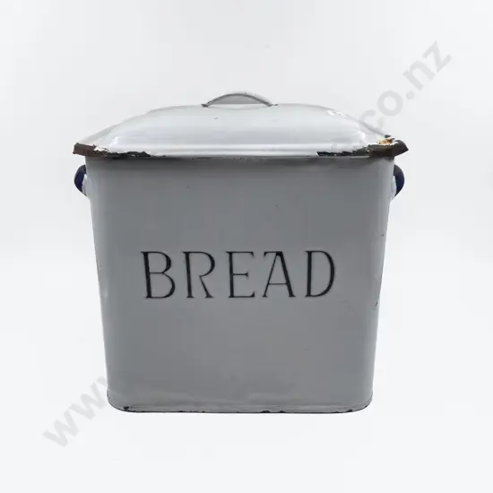 Vintage Enamel Bread Bin