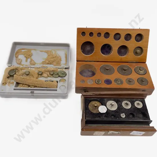 Three Vintage Micro Weight Sets