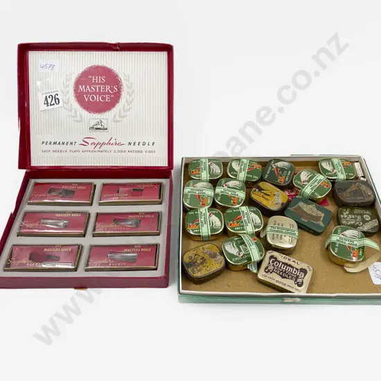 Boxed Set of "His Masters Voice" Sapphire Needles together with Assorted Similar