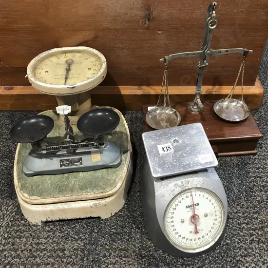 Four Assorted Vintage Scales