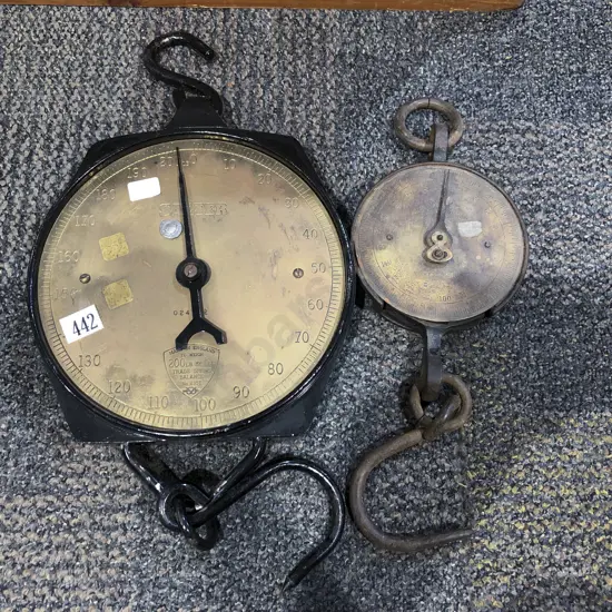 Two Vintage Salter Spring Balance Scales