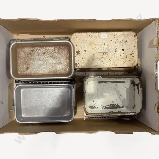 Box of Assorted Vintage Scales