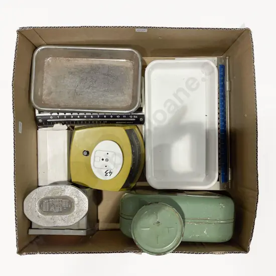 Box of Assorted Vintage Scales