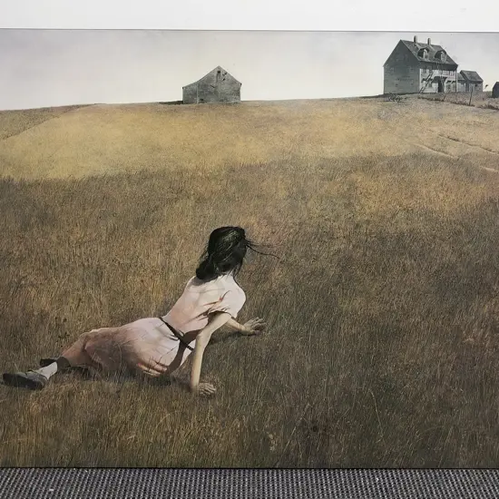 Andrew Wyeth "Christina's World" Print on Board