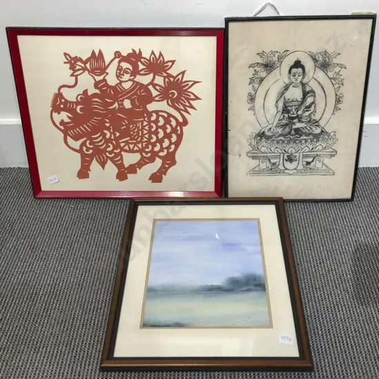 Three Framed Works