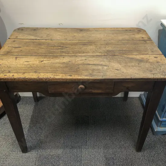 19th Century French Country Kitchen Single Drawer Work Table