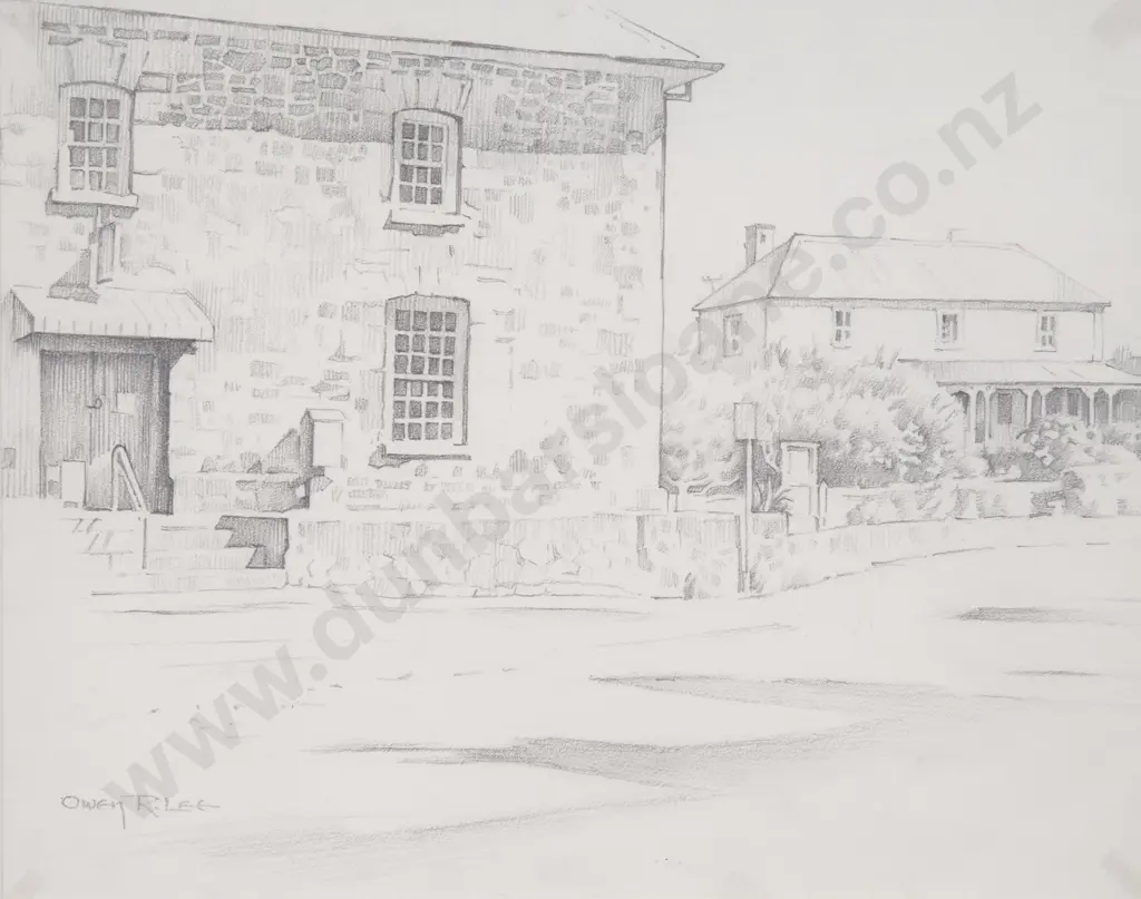 Owen Lee (1918 - 2003) - Three NZ Street Scenes Image 1++