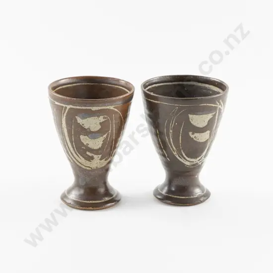 Two Earthenware Goblets