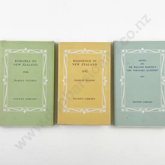 3 Hocken Library Facsimile Books