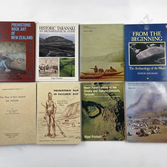 8 Volumes On Pre-Historic New Zealand Etc
