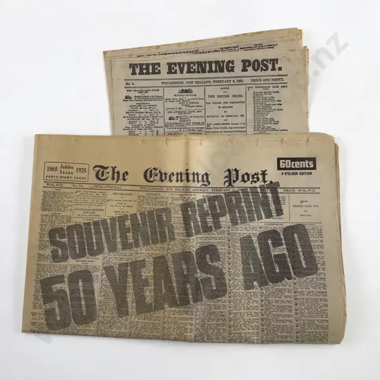 The Evening Post No 1 Wellington New Zealand February 8 1865