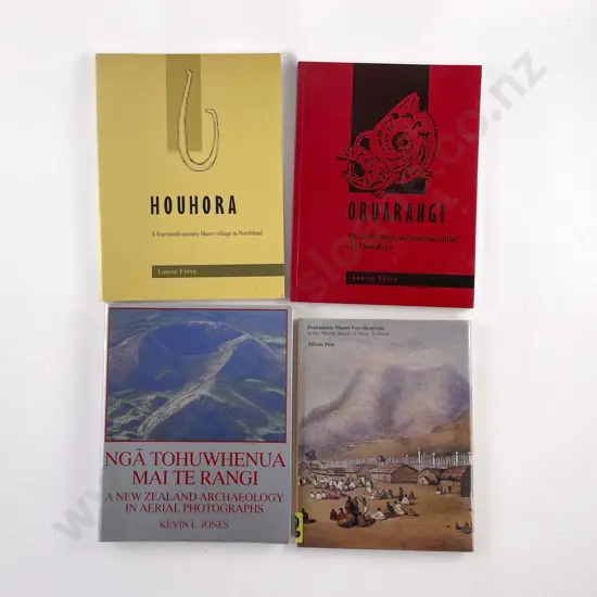 4 Volumes On Prehistoric Maori Villages & Archaeology
