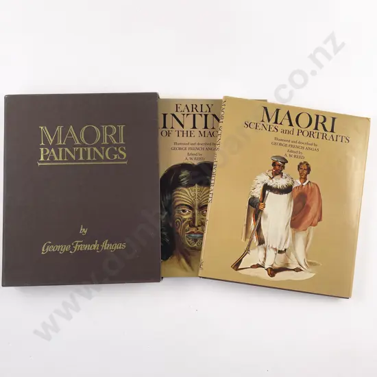 Angas, George French, Early Maori Paintings Of The Maori & Maori Scenes And Portraits (2 Volume Set)