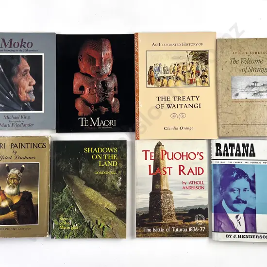 8 Various Maori Books