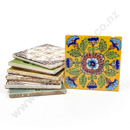 Quantity of Assorted Decorative Vintage Tiles