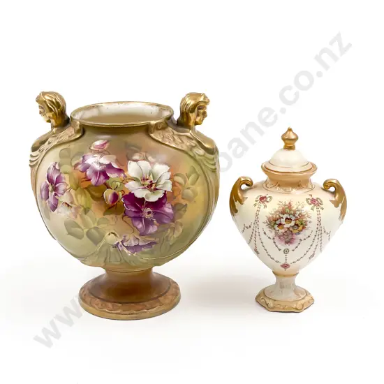 Two Decorative China Urns