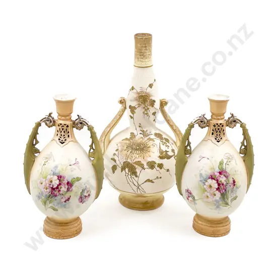 Pair of Royal Vienna Vases together with Other Decorative Mantle Vase