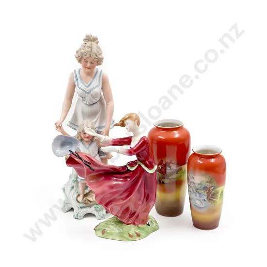 Six Coalport Coffee Cans & Saucers together with RD Figure (faults) etc