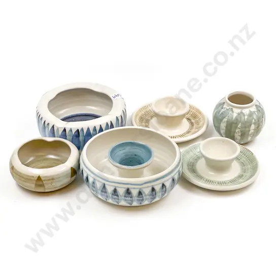 Six Pieces of Hanmer Pottery