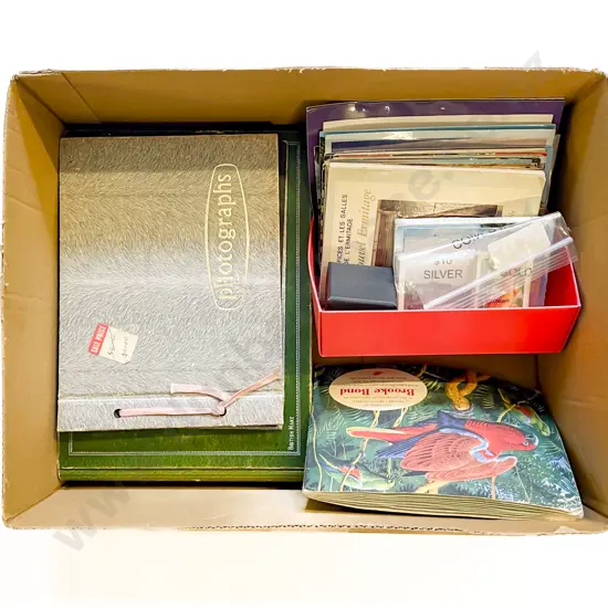 Quantity of Assorted Postcards & Cigarette Card Albums etc