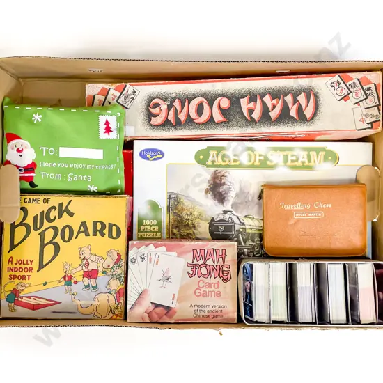 Box Quantity of Assorted Vintage Games including Puzzle etc