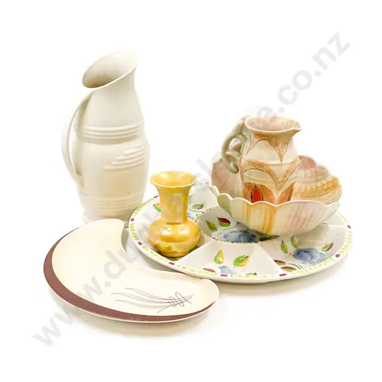 Quantity of Assorted Vases etc including Small Ruskin Vase