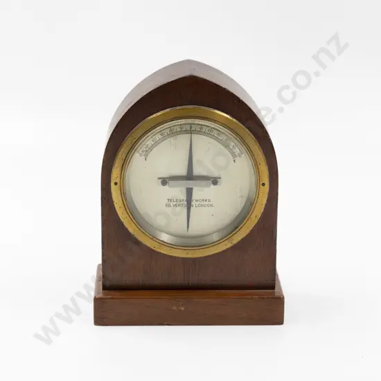 Vintage Mahogany Cased Galvanometer
