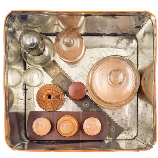 Vintage Watchmaker's Domes & Setting Trays