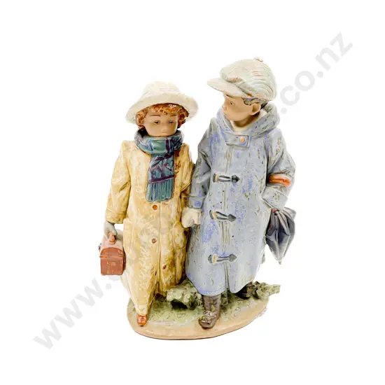 Lladro Stoneware Figure Group
