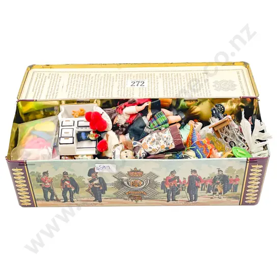 Quantity of Assorted Doll Furniture Miniature Dolls etc