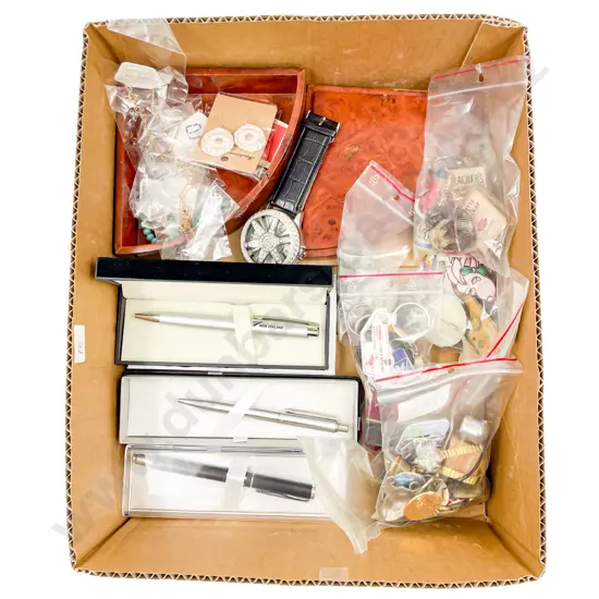 Box Quantity of Assorted including Key Chains Fob Watch Chains etc