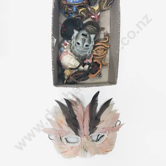 Quantity of Assorted Decorative Masks etc