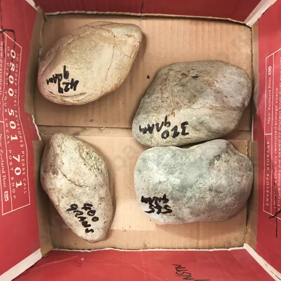 Four Pieces of Assorted West Coast Greenstone