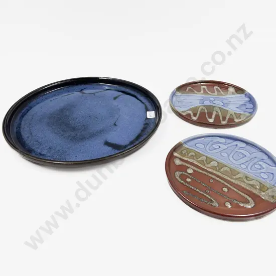 Margaret Slade Shallow Plate and Two Others