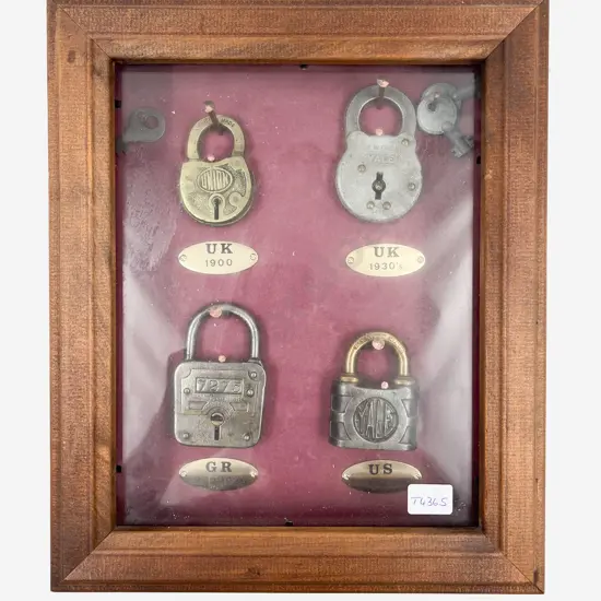 Vintage Padlock Display