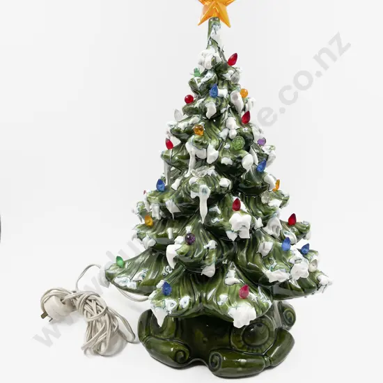 Ceramic Christmas Tree Table Lamp