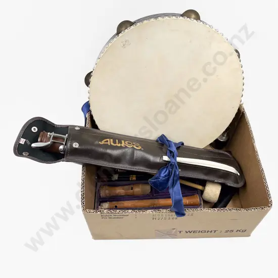 Box Quantity of Assorted Musical Instruments