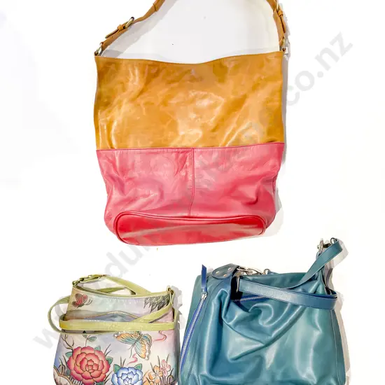 Three Assorted Leather Ladies Bags