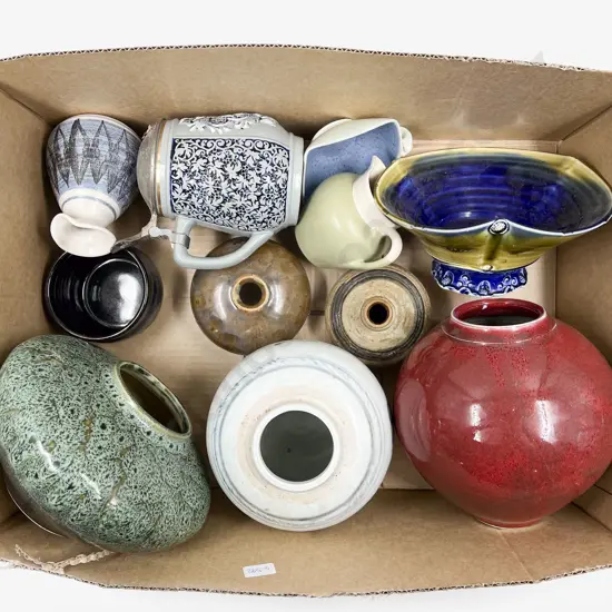 Box of Assorted Pottery etc